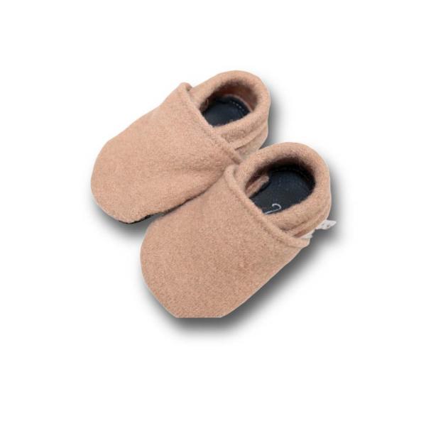 Walkloden-Puschen Camel